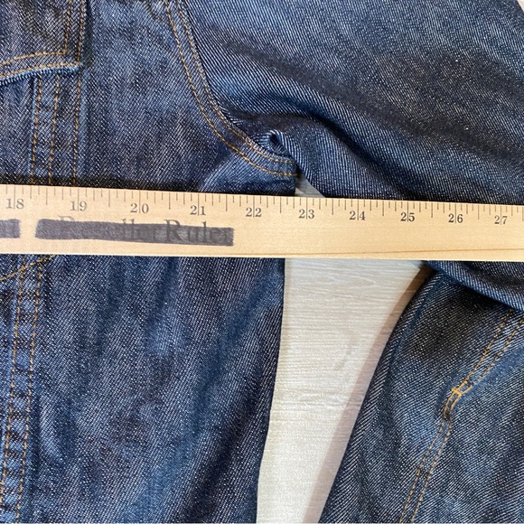 042 Kickers Vintage Blue Trucker Denim Jacket - Size L - Picture 8 of 10